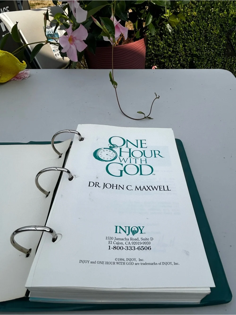 One Hour with God Weekly Planner - Teal
